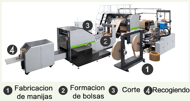 Rokin Brand Alimentacion Del Eje De Aire Bolsas De Hotel Completamente Automatico Maquina PARA Hacer Bolsas De Papel PARA Alimentos Machine