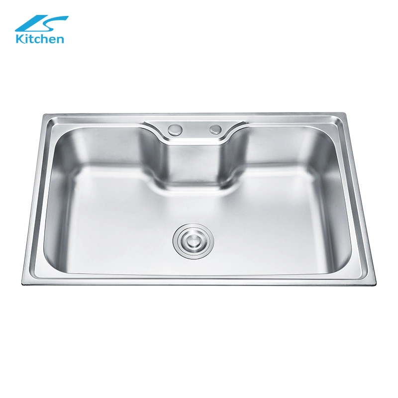 8050s Herramientas De Ferreteria Cocina Stainless Steel Kitchen Sink with Fittings Manufacturers Top Mount Single Sink Kitchen